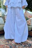 Frame Scoop Hem Pant White